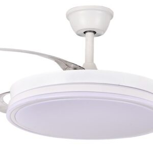 Ventilador Techo Volturno Blanco 4 Aspas Retráctiles 106x36x53cm