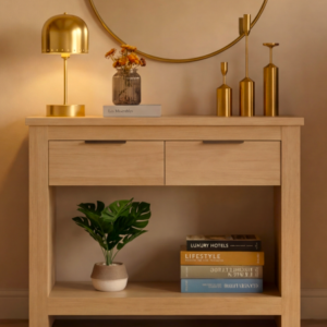 Recibidor Duomo 2 Cajones Roble 90x78x35