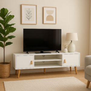 Mesa TV Anzio Blanco 140x45x40