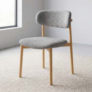 SILLA SFORZA TELA GRIS SUAVE